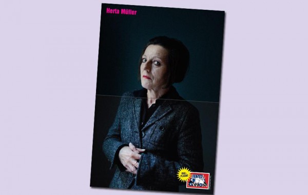 Póster desplegable de Hertha Müller. Foto: dr.dk